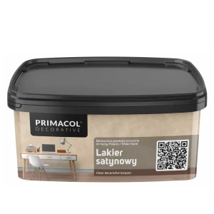 Lakier Satynowy PRIMACOL DECORATIVE – bezbarwna powłoka ochronna do farb dekoracyjnych 1 l