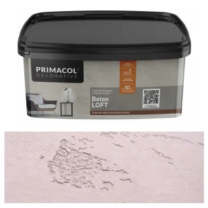 Beton dekoracyjny Loft PRIMACOL DECORATIVE – tynk o efekcie surowego betonu 10 kg