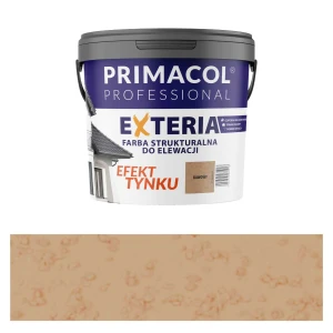 Elewacyjna farba strukturalna Exteria kawowy PRIMACOL PROFESSIONAL 4,5 l