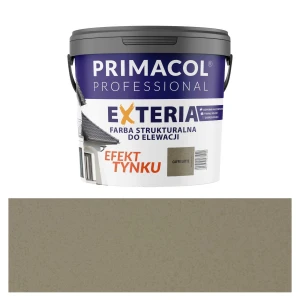 Elewacyjna farba strukturalna Exteria Caffe Latte PRIMACOL PROFESSIONAL 4,5 l