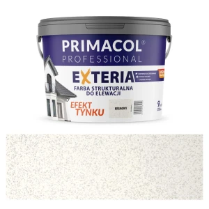 Elewacyjna farba strukturalna Exteria kremowy PRIMACOL PROFESSIONAL 9 l