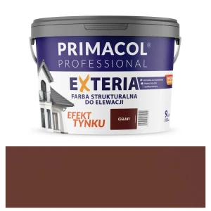 Elewacyjna farba strukturalna Exteria ceglany PRIMACOL PROFESSIONAL 9 l