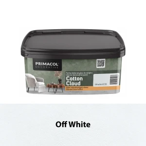 Farba dekoracyjna Cotton Cloud Off White (CC0) PRIMACOL DECORATIVE – efekt rozproszonych chmur 1 l