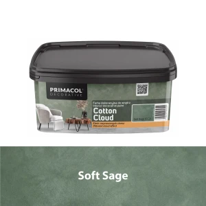 Farba dekoracyjna Cotton Cloud Soft Sage (CC2) PRIMACOL DECORATIVE – efekt rozproszonych chmur 1 l