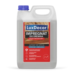 LuxDecor Impregnat do drewna przeciwogniowy Bezbarwny 5 kg – ochrona drewna przed ogniem i czasem