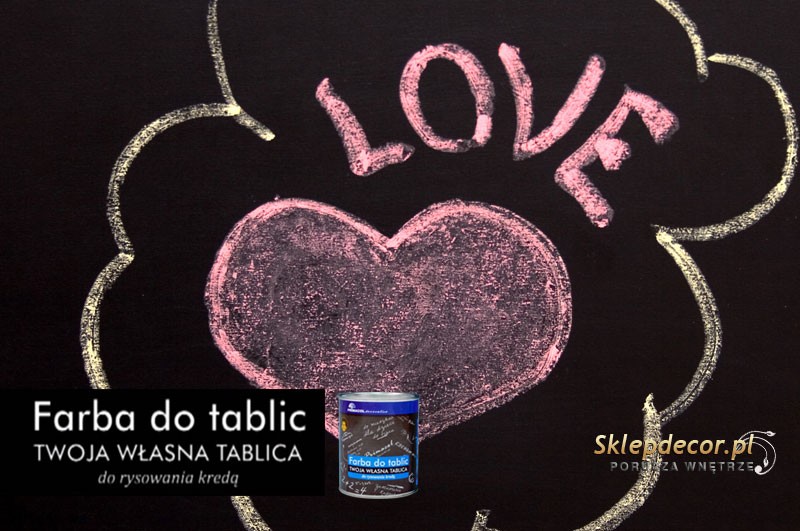 Farba do tablic serce